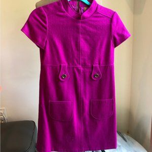 Cute mod hot pink shift dress by Ali Ro sz 2